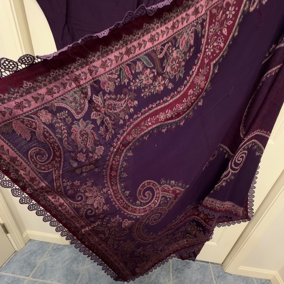 Maria. B. Embroidered Purple and Pink Salwaar Kameez in size 24” - Picture 11 of 15